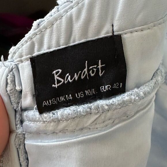 Bardot Light Blue Versailles Lace Dress Size 10 - Picture 11 of 14